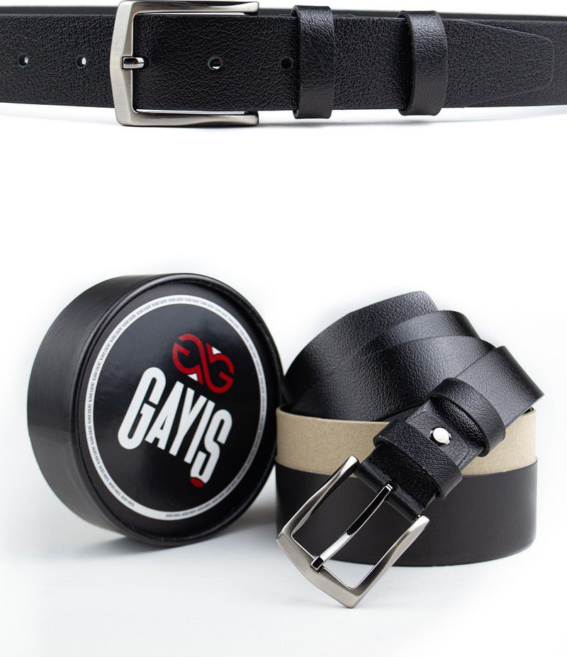 Gayış Gaış Special Boxed | Premium 100% Leather One Piece | 3.5cm Men's Cloth Trousers - Suit Belt - Image 5