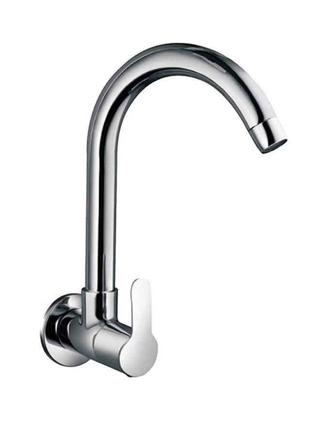 JAGGER صنابير جاجر مارك لحوض المطبخ مثبتة على الحائط/حوض المطبخ/المنزل، الميزات:- فوهة دوارة 360 درجة، ربع دورة وتدفق رغوي (مع فلانج حائط وشريط تفلون) - Image 1