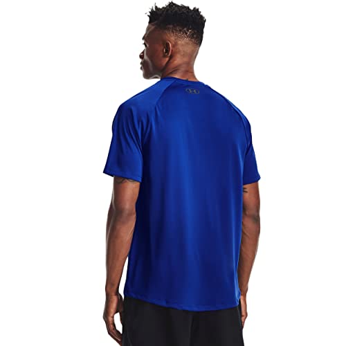 Under Armour Men's Tech 2.0 Short-Sleeve T-Shirt , Royal (400)/Graphite, Medium - Image 2