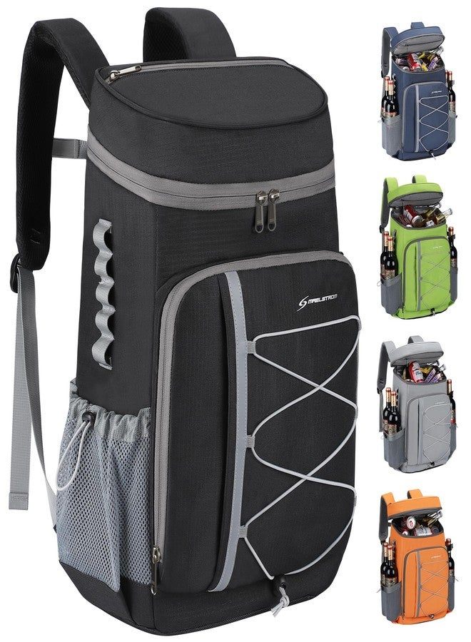 Maelstrom Cooler Backpack,50 Can Backpack Cooler Leakproof,Insulated Soft Cooler Bag,Camping Cooler,Beach Cooler,Ice Chest Backpack,Lightweight Travel Cooler Lunch Backpack for Hiking,Shopping,Black - Image 1