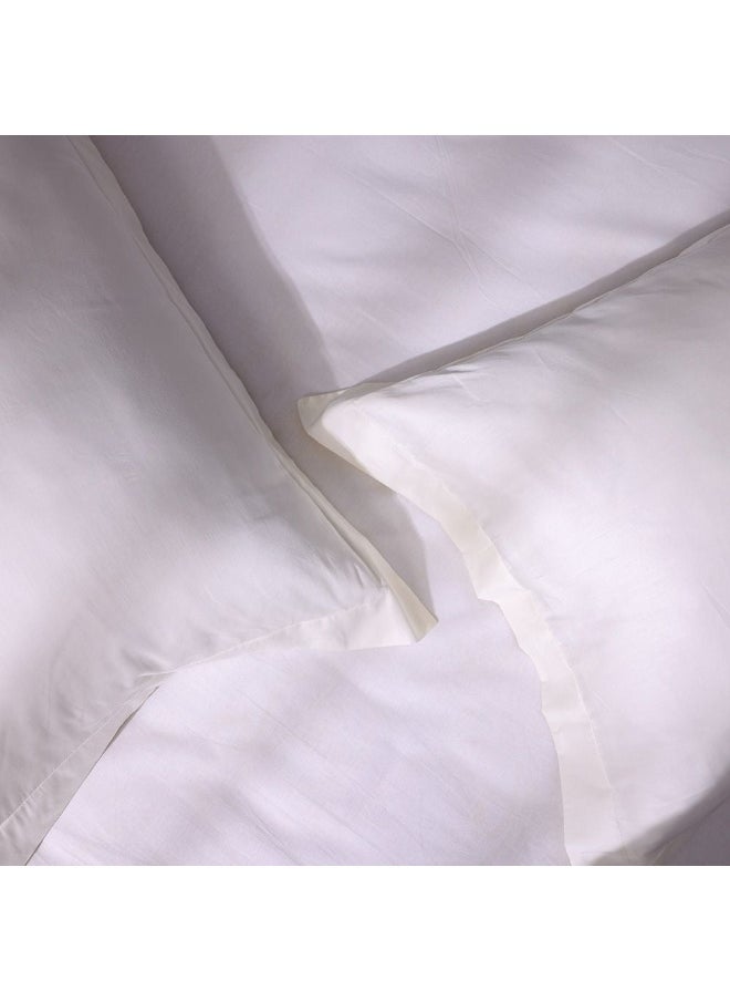 DANUBE HOME Serene 2 - Piece 300 Tc Cotton Pillow Case Set 50 X 75 Cm Off White | 100% Cotton - 300 Thread Count Pillow | Extra Soft Comfortable Sleeping Pillows For Bedroom  - Image 4