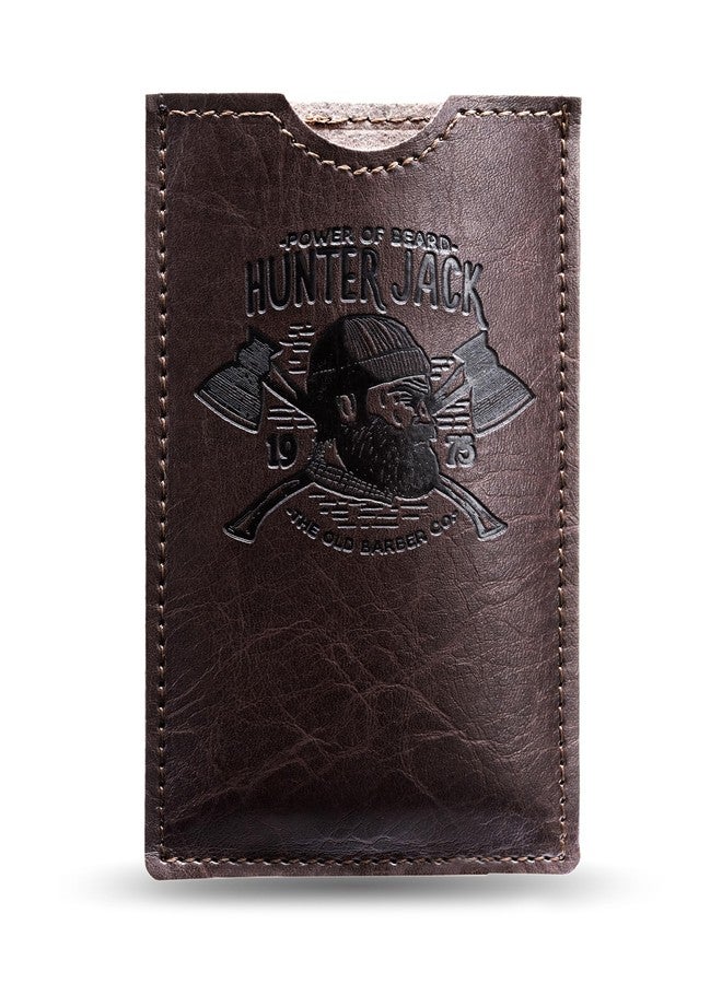 Hunter Jack Premium Sandalwood Beard Comb for Men - Natural Wooden Comb with Dual Fine & Coarse Teeth, Anti-Static Mustache Comb, No Snag or Pull, Pocket Size with PU Leather Case, Ideal Grooming Kit for Him - Image 5