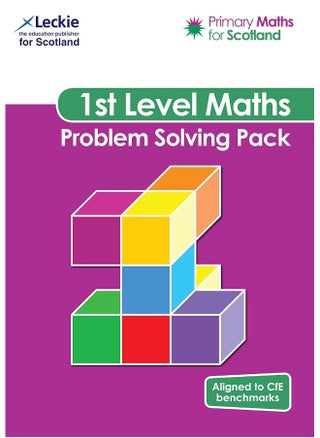 First Level Problem Solving Pack: For Curriculum for Excellence Primary Maths - pzsku/Z106A497A96A0DA556339Z/45/1749823181/7cc6d728-2be5-40a9-b4ae-546dbfa8c0fd