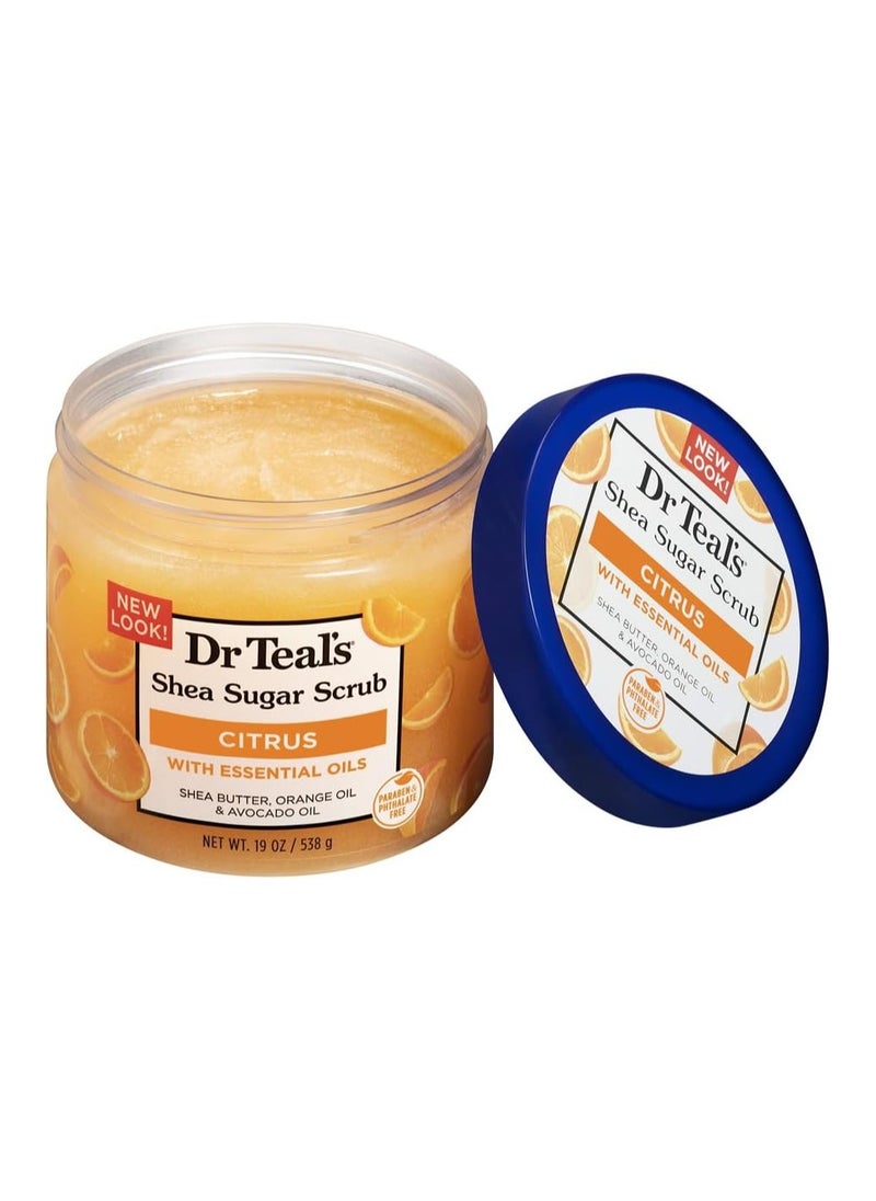 Dr Teal's Shea Sugar Citrus Body Scrub 538 g  - Image 2