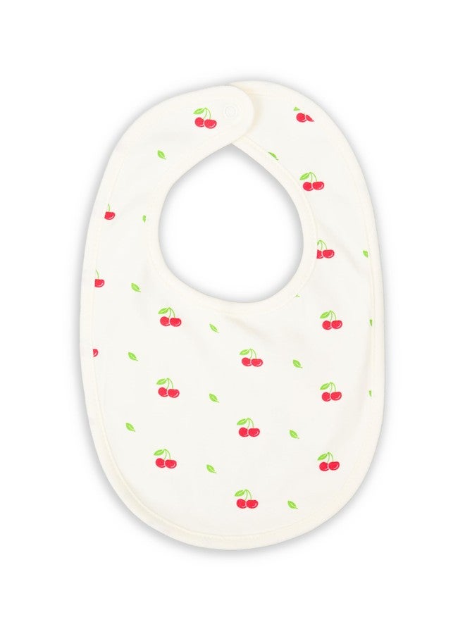 Kidbea Organic Cotton Baby Bib, Adjustable Snap Closure Soft Absorbent Feeding Bibs Apron for Newborns & Infants Child With Cute Prints | Reusable Baby Essential (Pack of 3) - Image 4