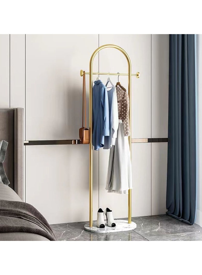 انسجام حامل معاطف وملابس عصري ومتعدد الاستخدامات، حامل معاطف بارتفاع 170 سم، حامل ملابس قائم بذاته بقاعدة من الرخام الطبيعي المستقر، حامل ملابس عالي التحمل، حامل شماعات معاطف للحقيبة والقبعة والوشاح والسترات لغرفة النوم وغرفة المعيشة - Image 5