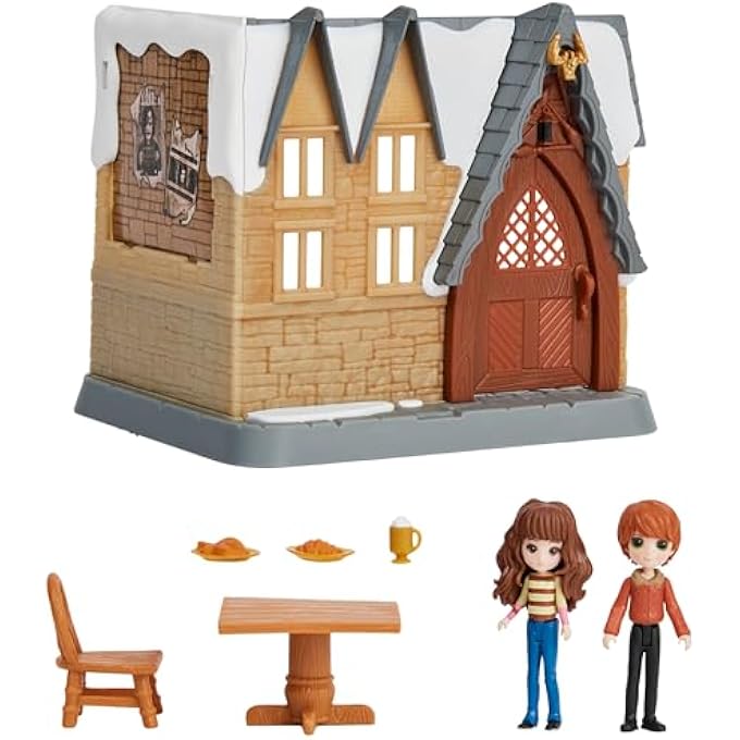 Harry Potter MAGICAL MINI THREE BROOMSTICKS PLAYSET-RON & HERMIONE - Image 5