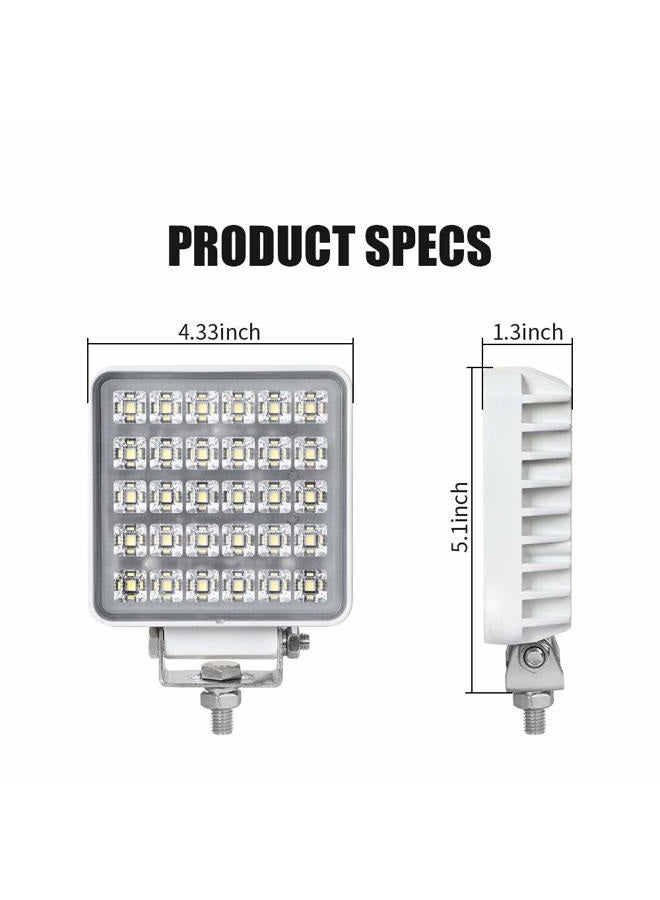 Exzeit Waterproof Led Boat Lights, 2 pc 90W Waterproof Test Deck/Dock Marine Lights 4200LMS 150Ã‚°Flood Light, 4.3inches, 12/24 V Led Light Bar - Image 3