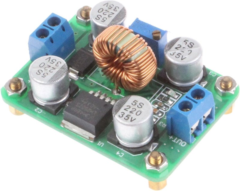 وحدة تعزيز DC-DC 3.5-30V إلى 4-30V 5A قابلة للتعديل LM2587 منظم تعزيز محول طاقة رفع لوحة وحدة إمداد الطاقة للوحة الشمسية وبطارية السيارة - Image 1
