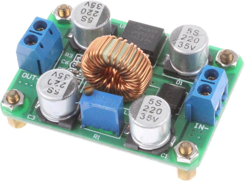 وحدة تعزيز DC-DC 3.5-30V إلى 4-30V 5A قابلة للتعديل LM2587 منظم تعزيز محول طاقة رفع لوحة وحدة إمداد الطاقة للوحة الشمسية وبطارية السيارة - Image 4