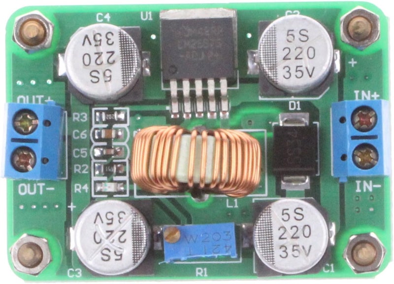 وحدة تعزيز DC-DC 3.5-30V إلى 4-30V 5A قابلة للتعديل LM2587 منظم تعزيز محول طاقة رفع لوحة وحدة إمداد الطاقة للوحة الشمسية وبطارية السيارة - Image 2