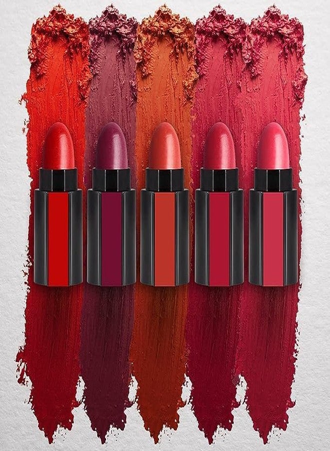 PROTYA Combo Pack of 4Pcs Mini Liquid Lipstick with 5in1 Lipstick and 1 Liner (Red Edition, 30 ml) - Image 5