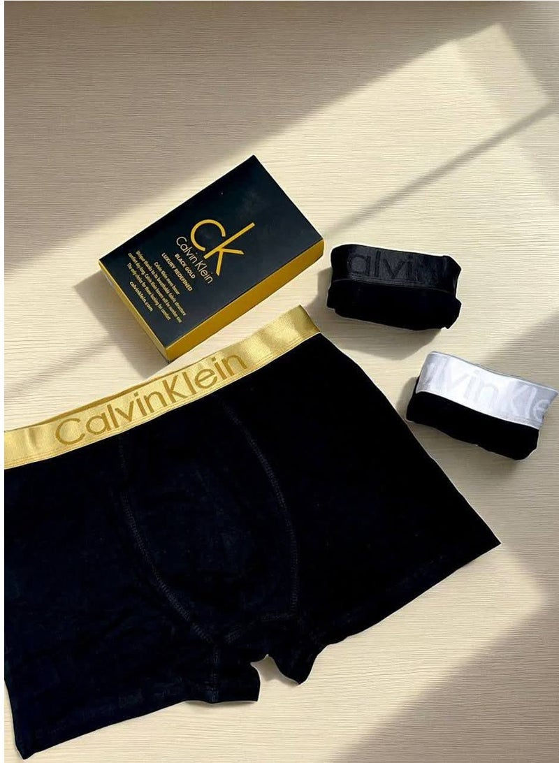 كالفن كلاين بيرفورمانس مجموعة بوكسر رجالي ملابس داخلية قطنية - (عبوة من 3 قطع) - مقاس ميديم - Image 2