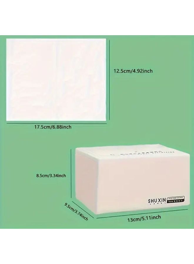 480 Sheets Ultra Soft 4 Ply Facial Tissues 1 Pack Dye Free Gentle On Skin - Image 3