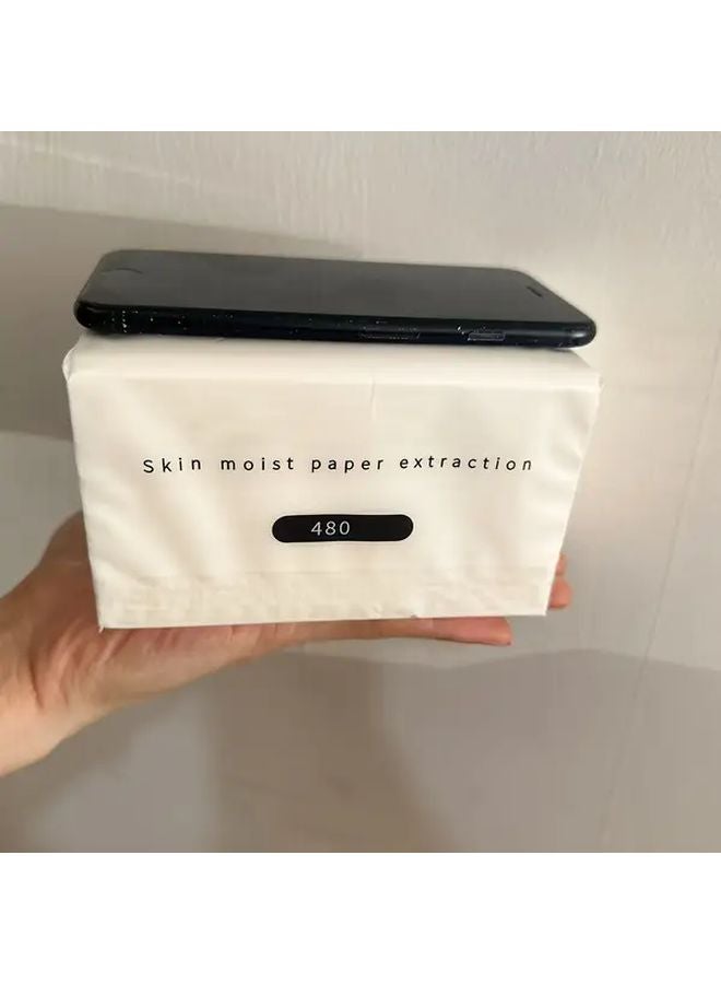 480 Sheets Ultra Soft 4 Ply Facial Tissues 1 Pack Dye Free Gentle On Skin - Image 5