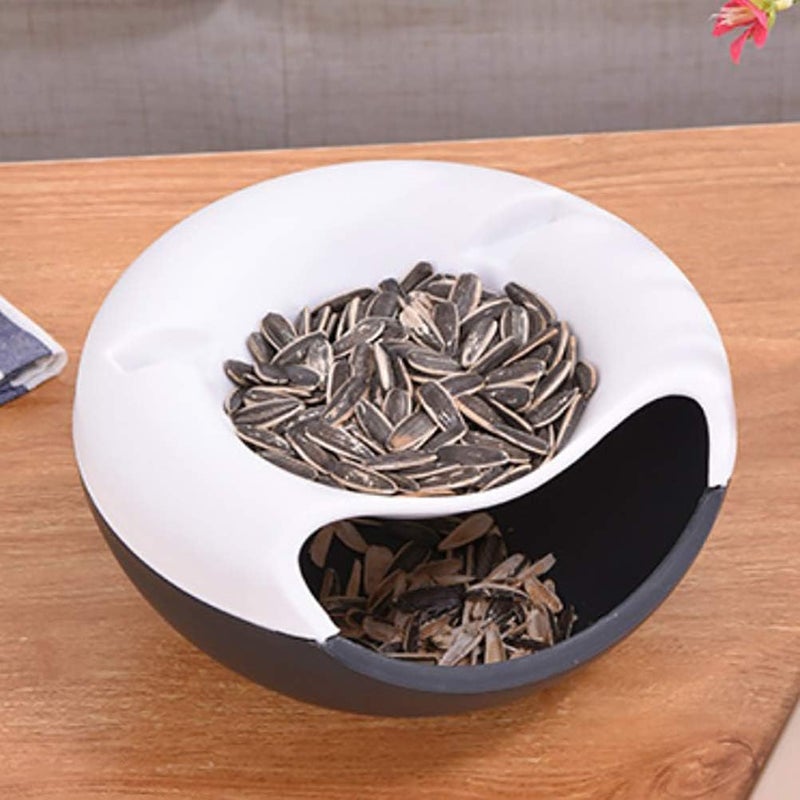 Plastic Lazy Fruit Bowl Multifunction Double Fruit Plate with Phone Holder - Image 3