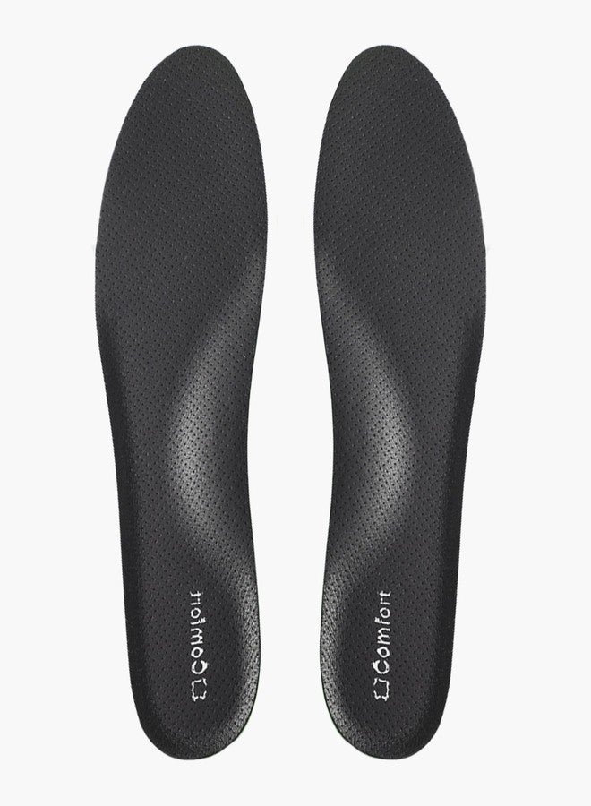 xiaopihou Sneaker Insoles Replacement,Comfortable Sports Shoe Inserts for Men Women Kids,for Shock Absorption and Relieve Foot Pain, Plantar Fasciitis (Black, Women US 7.5-8 Big Kids 6-7) - Image 1