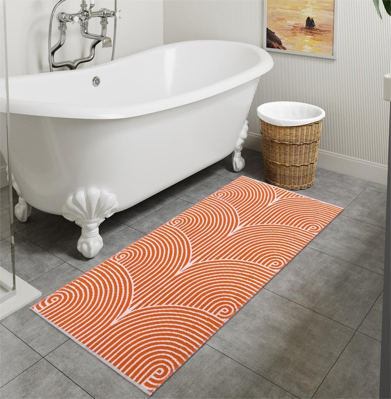 Tiffasea Tiffasea Entryway Rug 2'x4.3'  Machine Washable Runner Rug  Cotton Woven Kitchen Rug Modern Area Rug Reversible Bedroom Bathroom Runner Front Door Mat Indoor Outdoor Rugs for Laundry/Living Room  - Image 1