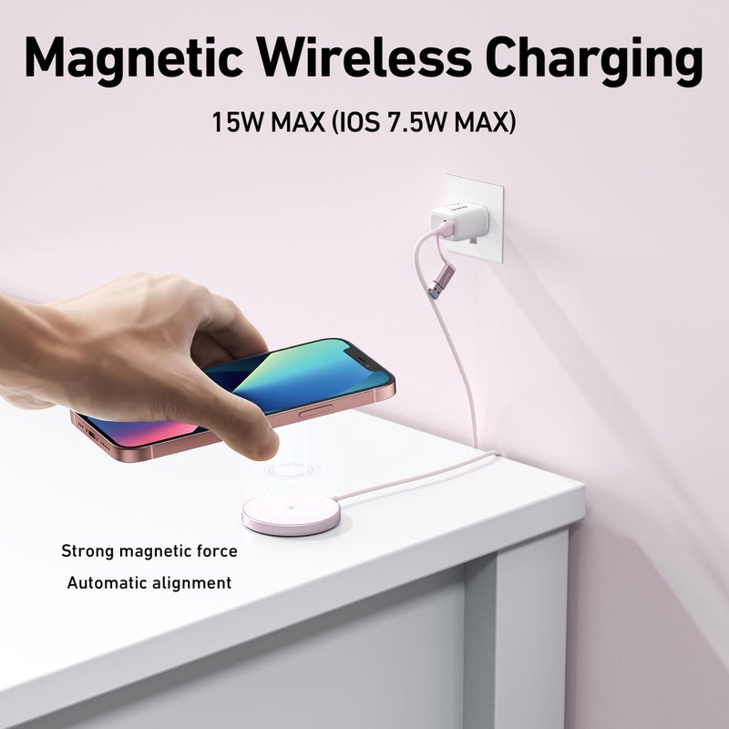 BENFEI Magnetic Wireless Charger 15w Compatile with MagSafe Charger/iPhone 16/16 Pro/16 Plus/16 Pro Max/iPhone 15 Pro Max Plus/iPhone 14 13 12 Series, Wireless Mag Safe Charging Pad, Mag Charger - Image 2