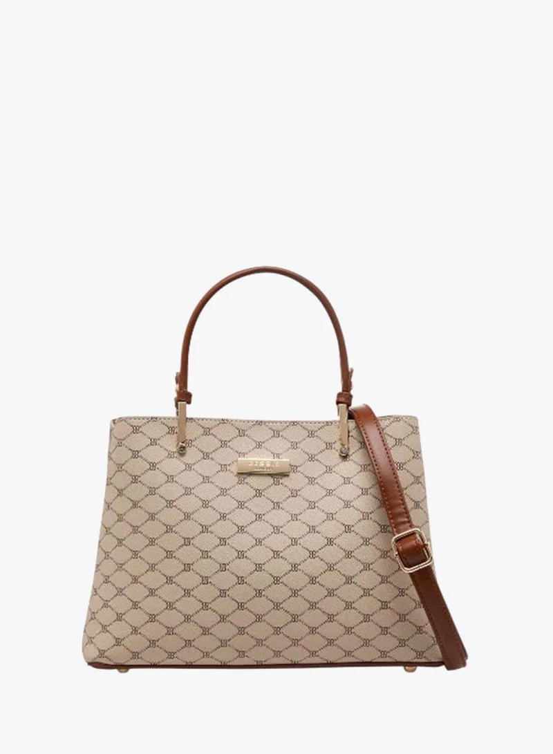 Bessie London Bessie London-WEI-Crossbody-LS-Embossed-Off White-JJ26-Q4-10