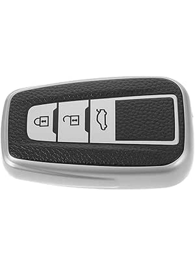 TPU Protective Key Fob Cover Full Shell Case for 3 Button Car Remote Black - Image 1