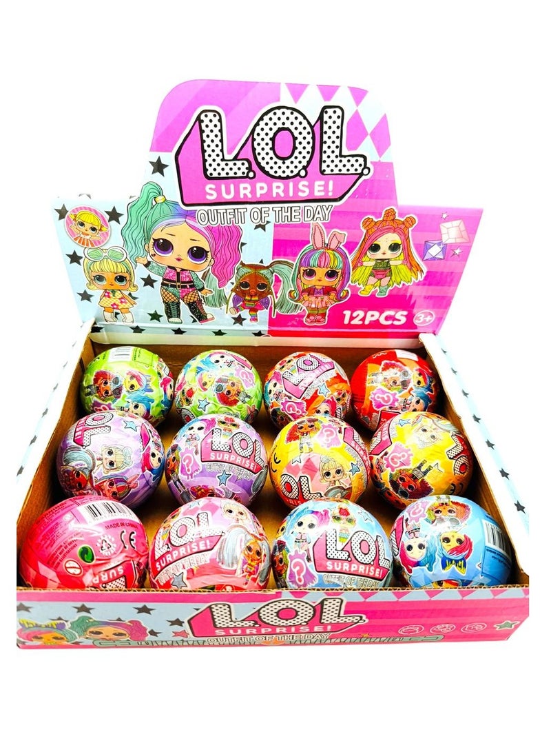 One LOL Surprise! Outfit of the Day ball. Each ball contains an exclusive LOL Surprise! doll with fashions and accessories to mix and match to create trendy looks.