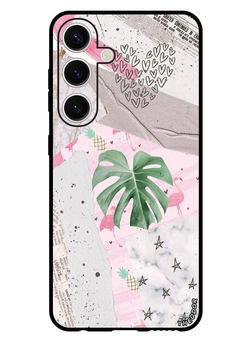 Theodor Protective Case Anti Scratch Shock Proof Bumper Cover For Samsung Galaxy S24 Plus Heart Leaves - Image 1