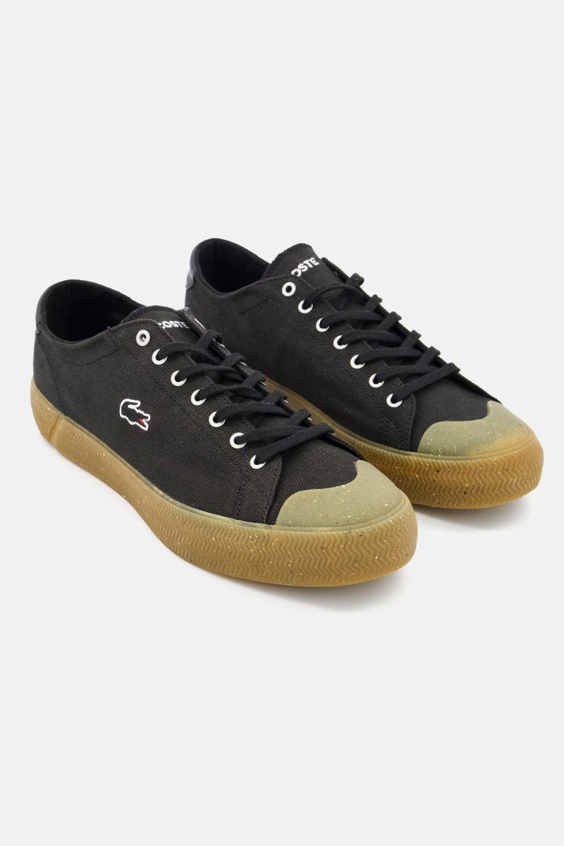LACOSTE Men Gripshot Lace Up Casual Shoes, Black - Image 1
