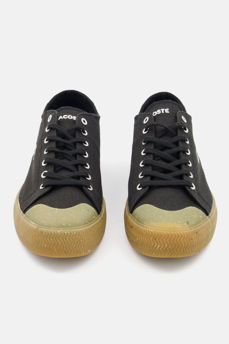 LACOSTE Men Gripshot Lace Up Casual Shoes, Black - Image 3