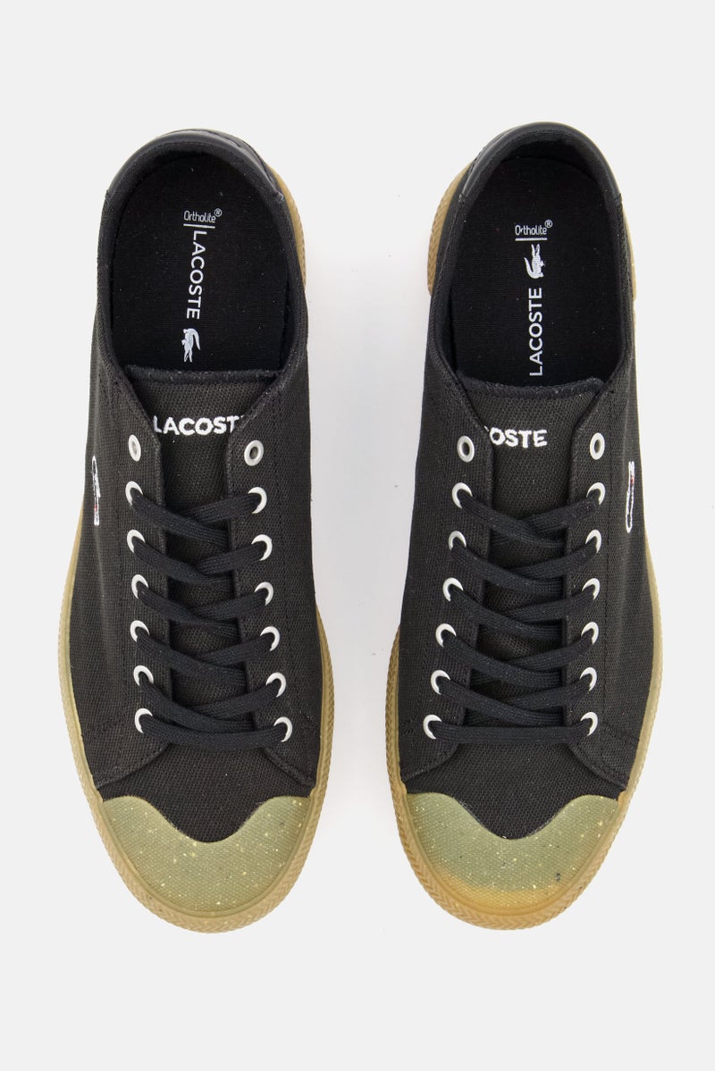 LACOSTE Men Gripshot Lace Up Casual Shoes, Black - Image 4