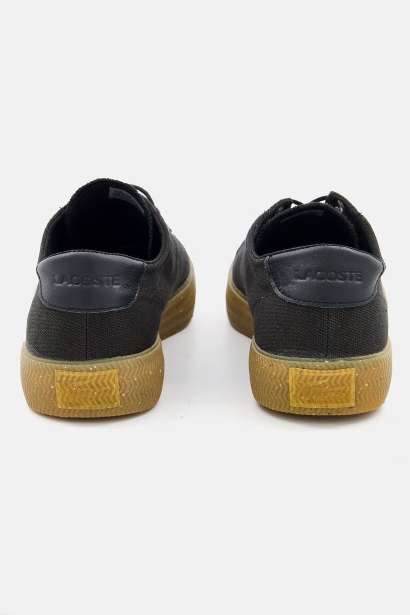 LACOSTE Men Gripshot Lace Up Casual Shoes, Black - Image 2