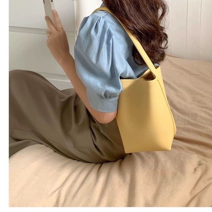 Design Bag, Fresh And Versatile, Summer Korean Style, Lazy Portable Shoulder Bag, Niche Bucket - Image 5