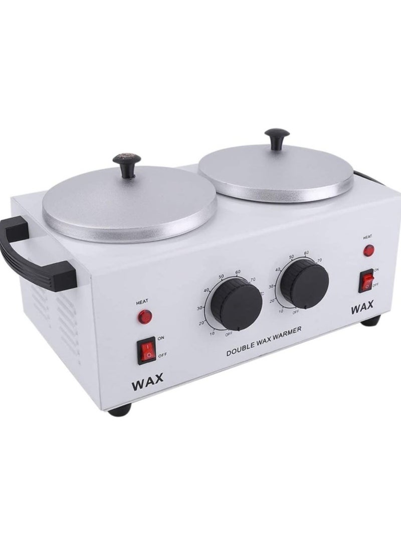 DubaiGallery Double Pot Wax Warmer,Beauty SPA Wax Heater Pot,Professional Salon Equipment,Adjustable Temperature - Image 3