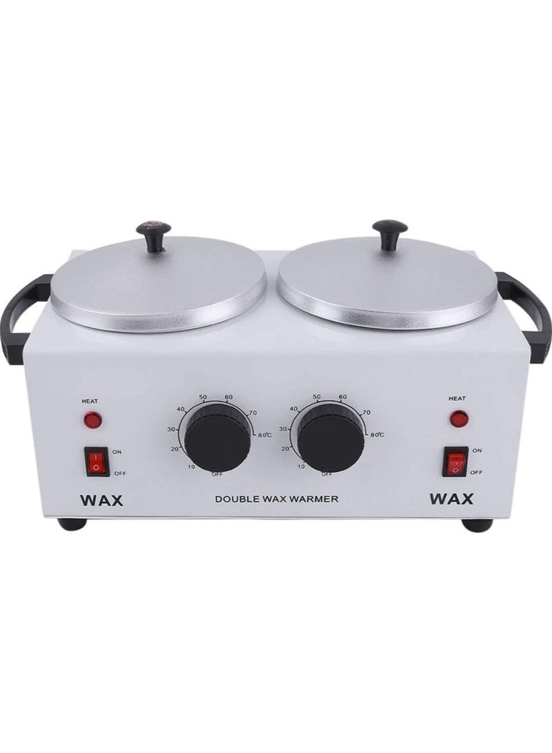 DubaiGallery Double Pot Wax Warmer,Beauty SPA Wax Heater Pot,Professional Salon Equipment,Adjustable Temperature - Image 2