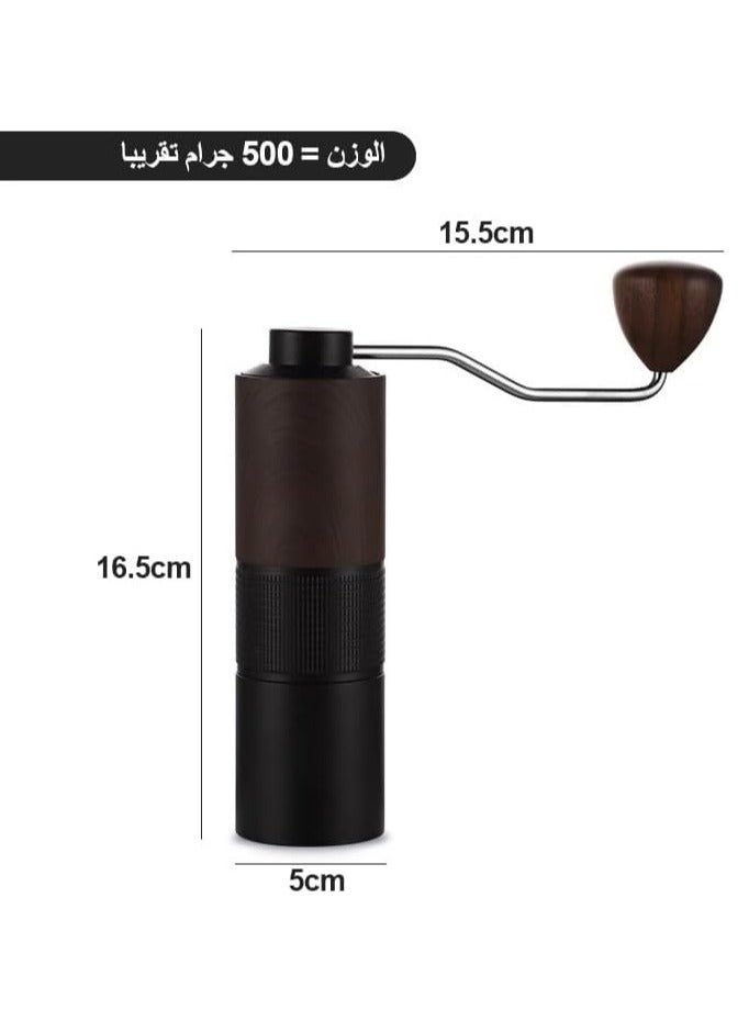 KM6 Manual Coffee Grinder – Five-Leaf Stainless Steel 420 Burr, Multiple Grind Settings – Professional V60 Grinder with 20g Capacity, Ideal for Filter Coffee, French Press, and AeroPress  - Image 2
