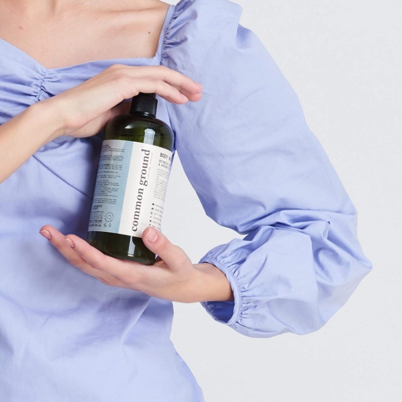 COMMON GROUND Natural Body Wash - Paraben & Cruelty Free, Vegan, Plant-Based, Botanical Freesia Scent & Avocado Oil Extracts - All Skin Types, Men & Women, Sensitive - Image 5