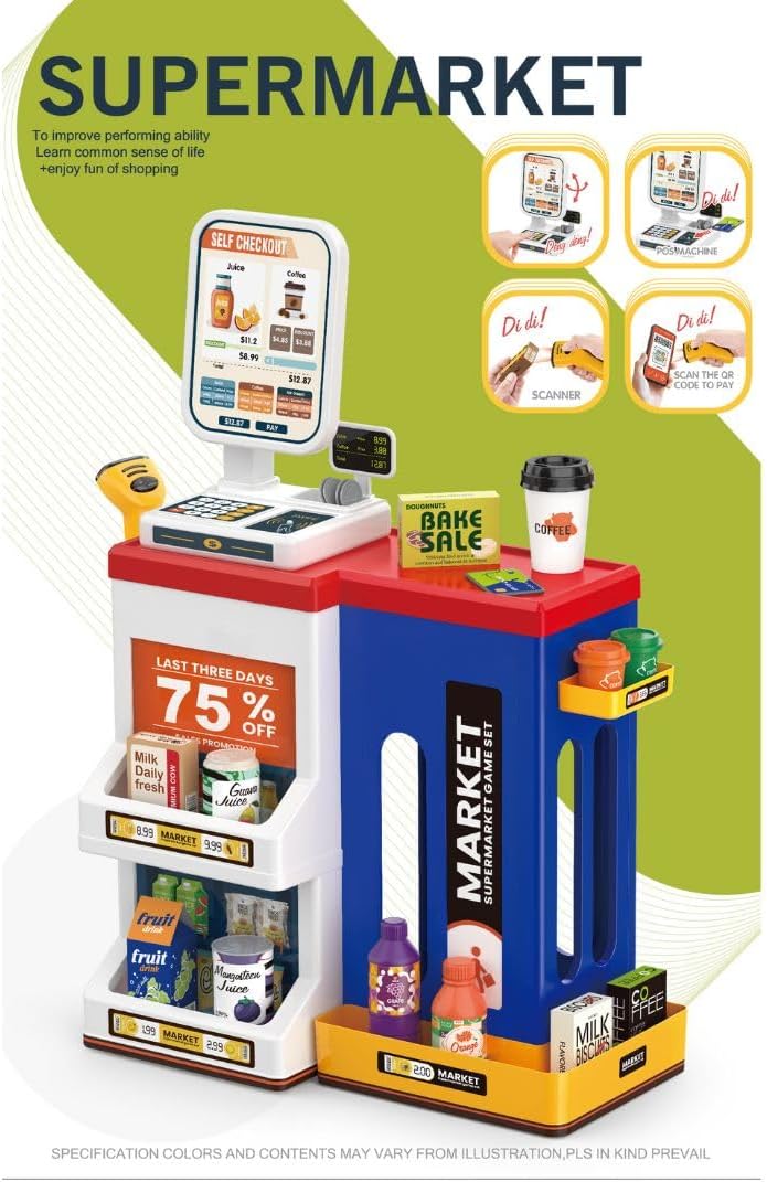 Mini Panda Splendour Supermarket Combination Set for Kids 3+ - Image 2