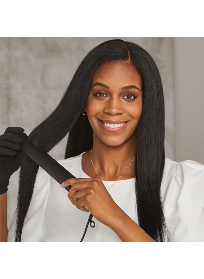 Hot Tools Pro Artist Black Gold Ionic 1 Inch Flat Iron - Use as Straightener for Sleek Straight Hair or Use Rounded Edges for Shiny Curls and Waves, Stylist-Preferred Styles - Image 4