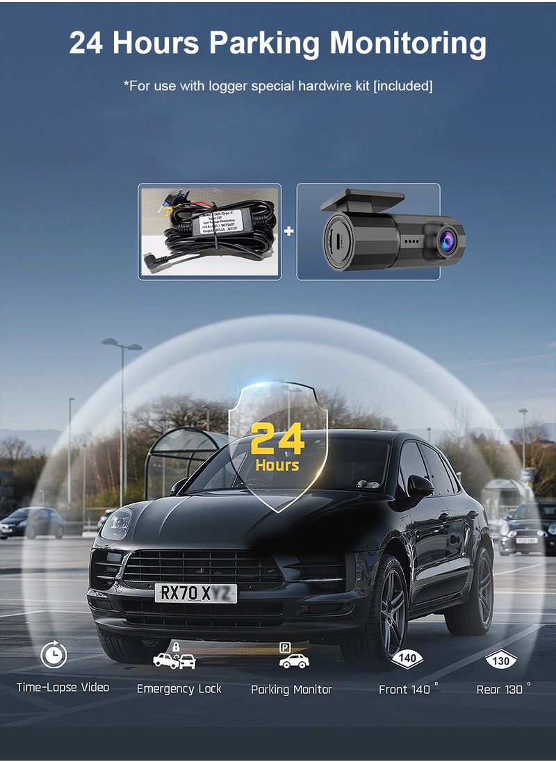 Phone Planet - Dash Cam Car Camera with Night Vision Built in WiFi Emergency Recording 1080p APP Dashboard Safe and Advanced Driving Experience - Image 1
