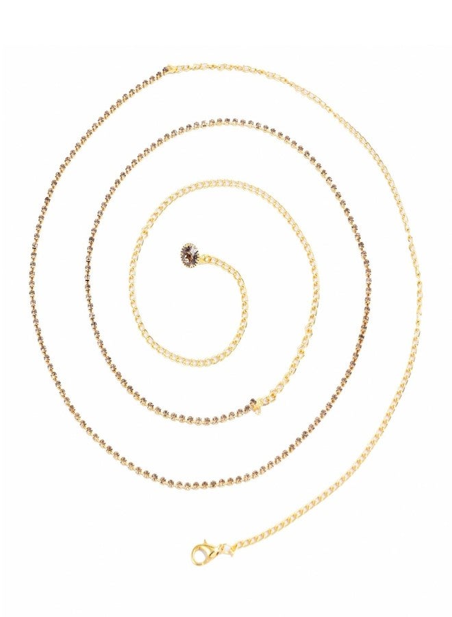 VAMA FASHIONS Gold Plated LCT Stone Kamarband vaddanam waist Hip belt belly body chain for Girls women - Image 1