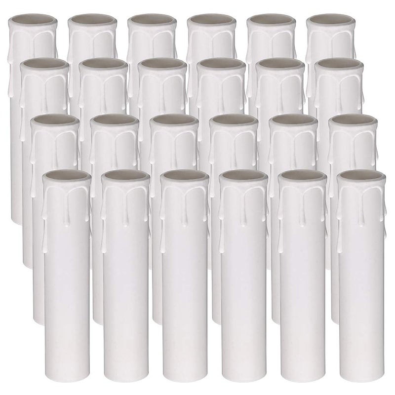 Skelang 24 Pcs 4 Tall Candle Socket Covers Candle Covers Sleeves Fit to Most Chandeliers Chandeliers Base Chandelier Covers