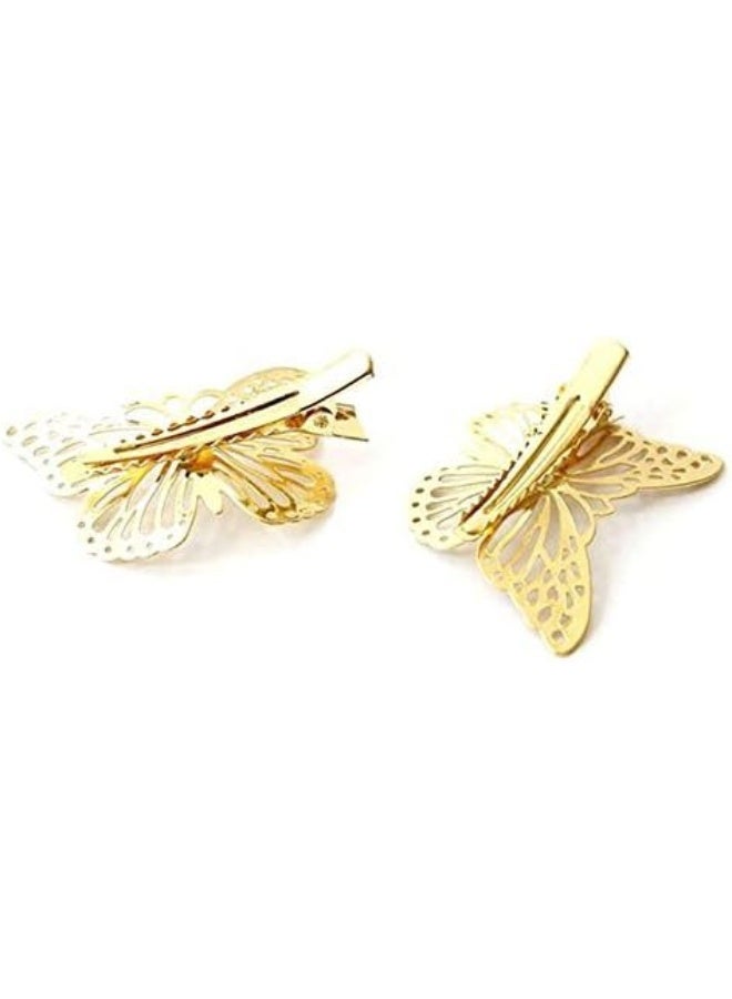 CJESLNA Golden Butterfly Hair Clip Headband Hair Accessories - Image 4