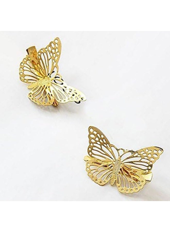 CJESLNA Golden Butterfly Hair Clip Headband Hair Accessories - Image 5