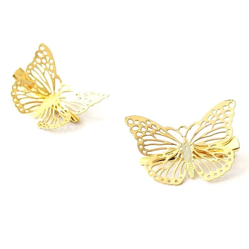 CJESLNA Golden Butterfly Hair Clip Headband Hair Accessories - Image 1