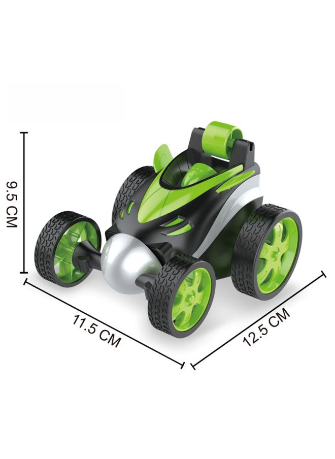 Generic Electric Remote Control Double-sided Flip Dump Truck Toy Car Stunt Vehicle Children's Plaything Street Stall Toy-Color:Green-Proportion:Remote Control  - Image 5