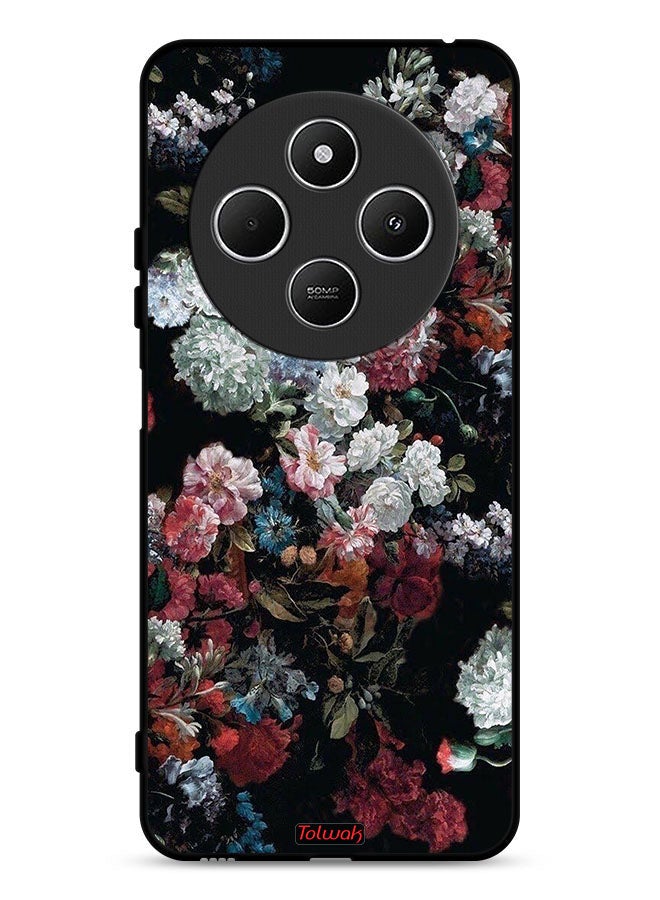 Tolwak Xiaomi Redmi 14R 5G Protective Case Cover Vintage Roses - Image 1