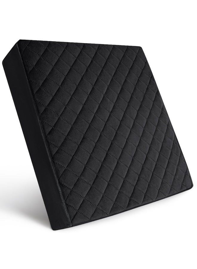 Comfortanza Memory Foam Chair Pillow Seat Cushion 16x16x3 SOFT CUSHION 1 Pack Black - Image 1