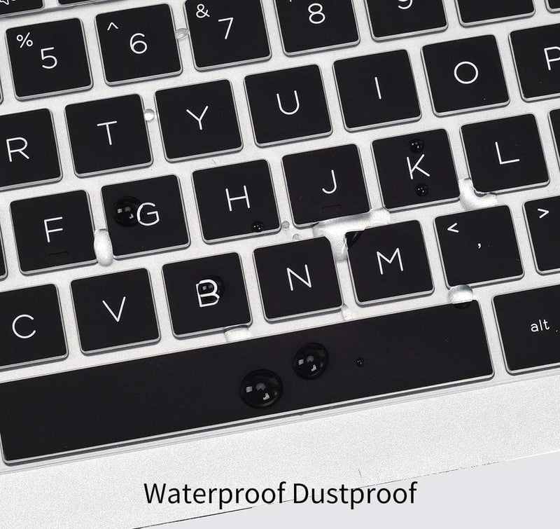 VNJ Accessories Premium Keyboard Cover Protector for New HP Pavilion 15-eh 15-eg 15-er Series Laptop - Black - Image 2