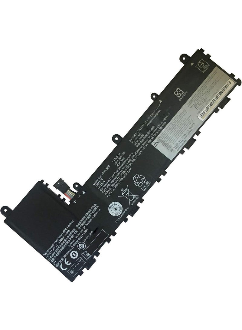 Terabyte L17M3P56 L17L3P54 01AV486 01AV487 SB10K97630 SB10K97631 laptop battery for Lenovo L17M3P56 L17L3P54 01AV486 01AV486 7 SB100 K97630 SB10K97631 Series (11.4V 42Wh) - Image 1