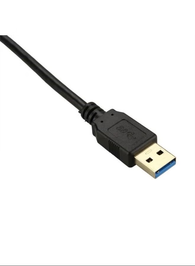 HDMI Female To USB Male Adapter Cable Black - Image 2